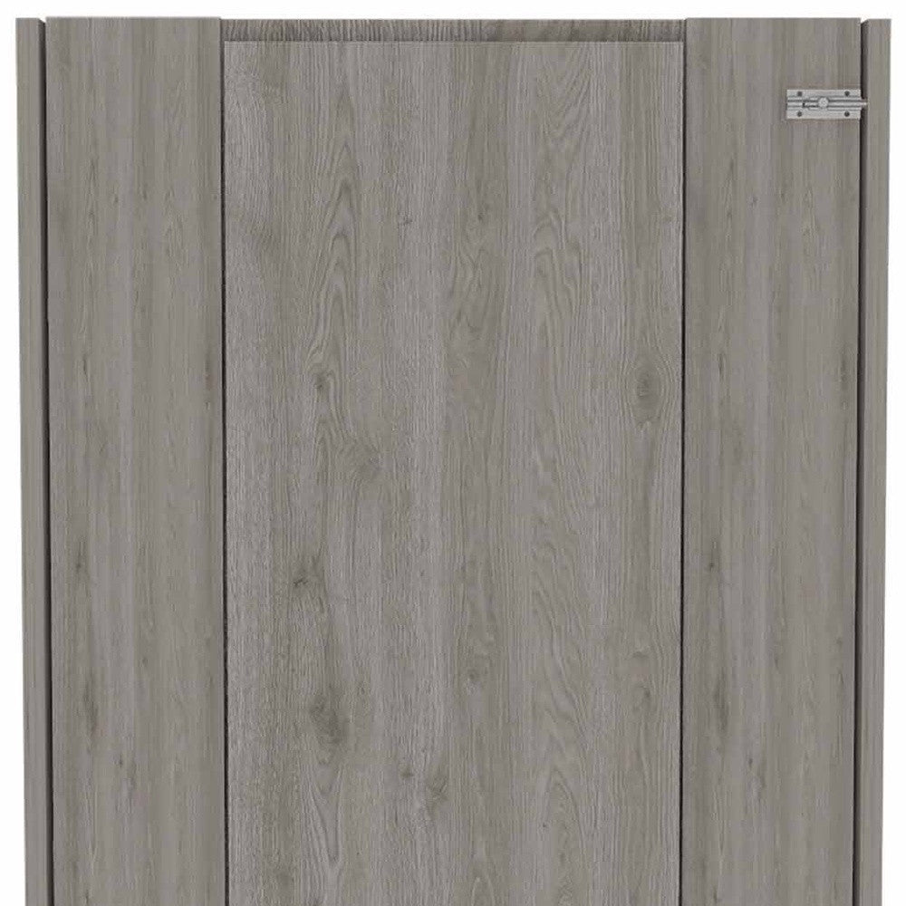 24" Light Gray Floating Desk