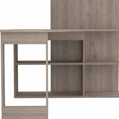 48" Light Gray L Shape Computer Desk