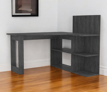 48" Gray L Shape Computer Desk