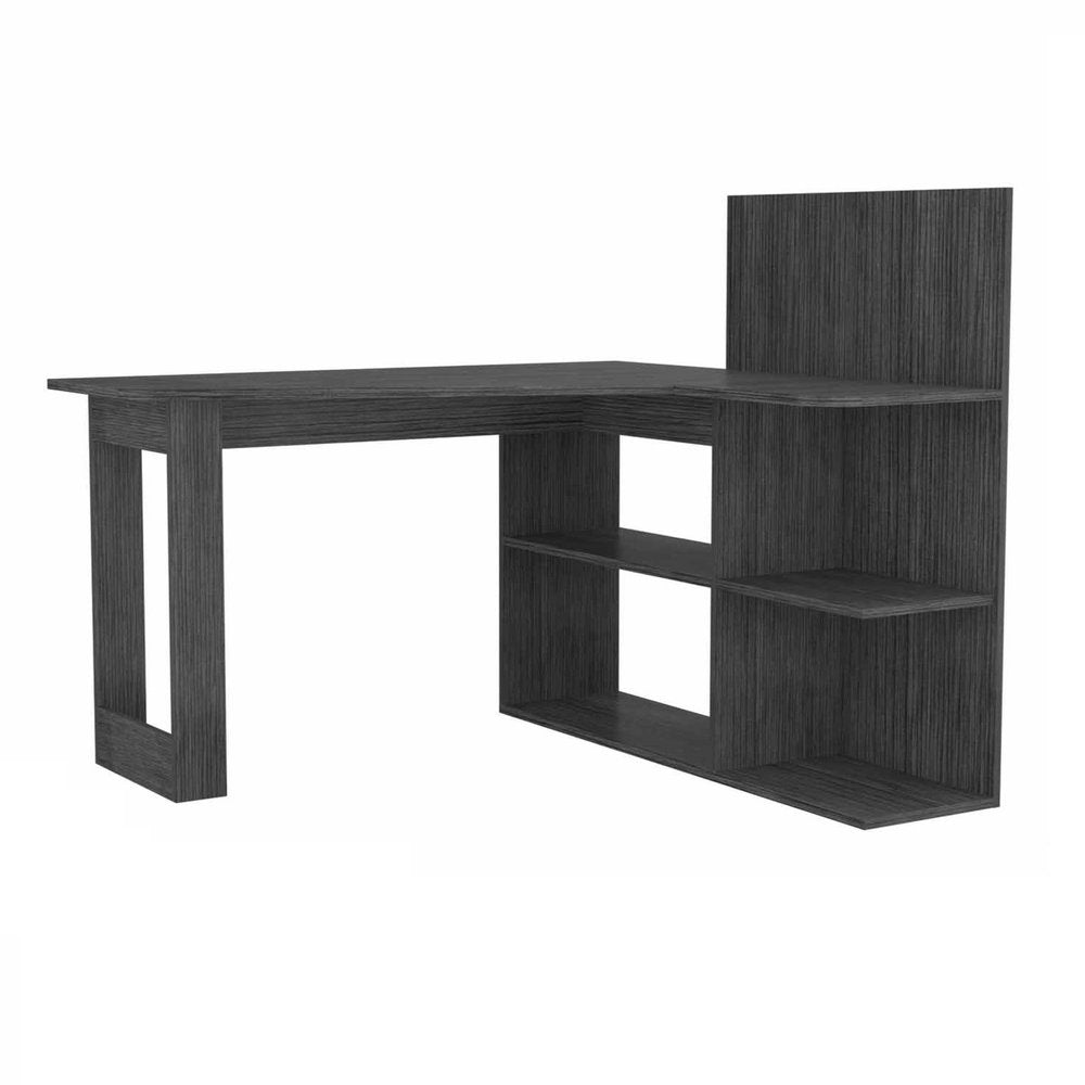 48" Gray L Shape Computer Desk