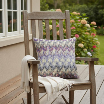 16” Magenta Cream Hatch Indoor Outdoor Throw Pillow