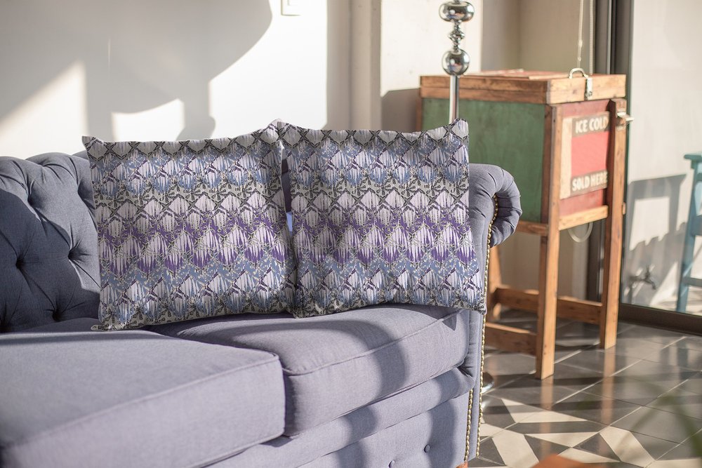 16" X 16" Gray Geometric Indoor Outdoor Throw Pillow