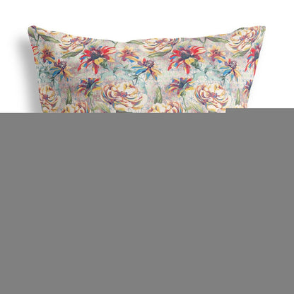16” Red Yellow Roses Indoor Outdoor Throw Pillow