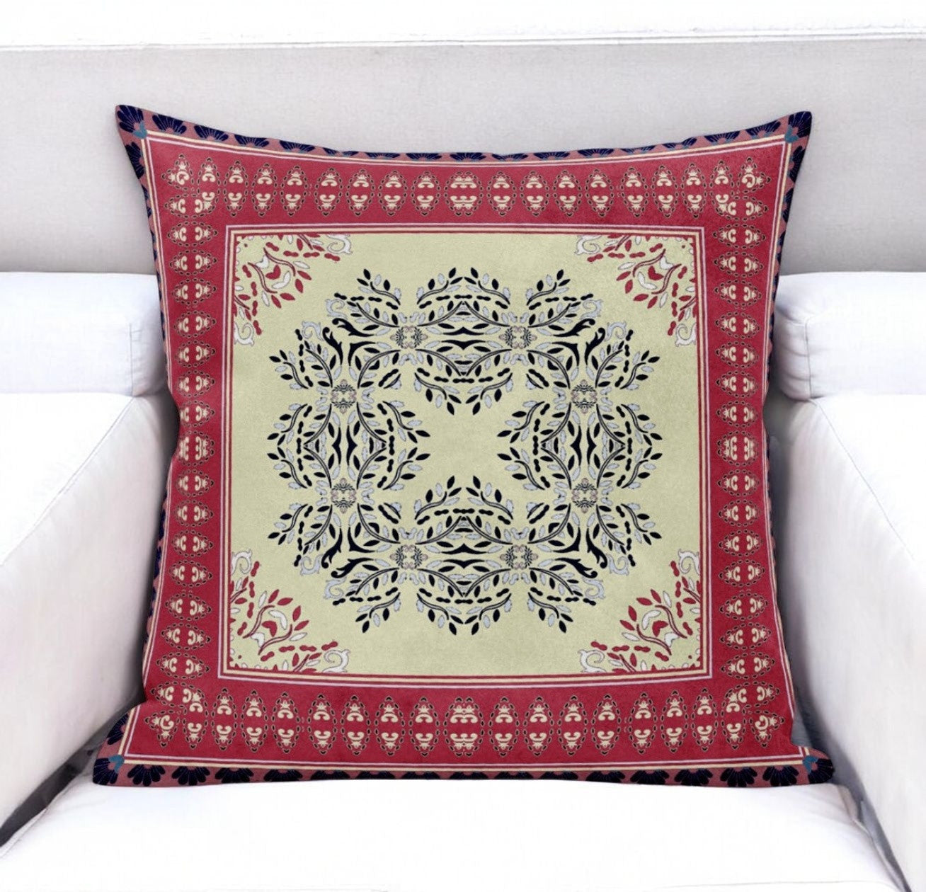 5" X 20" Gray Geometric Indoor Outdoor Throw Pillow
