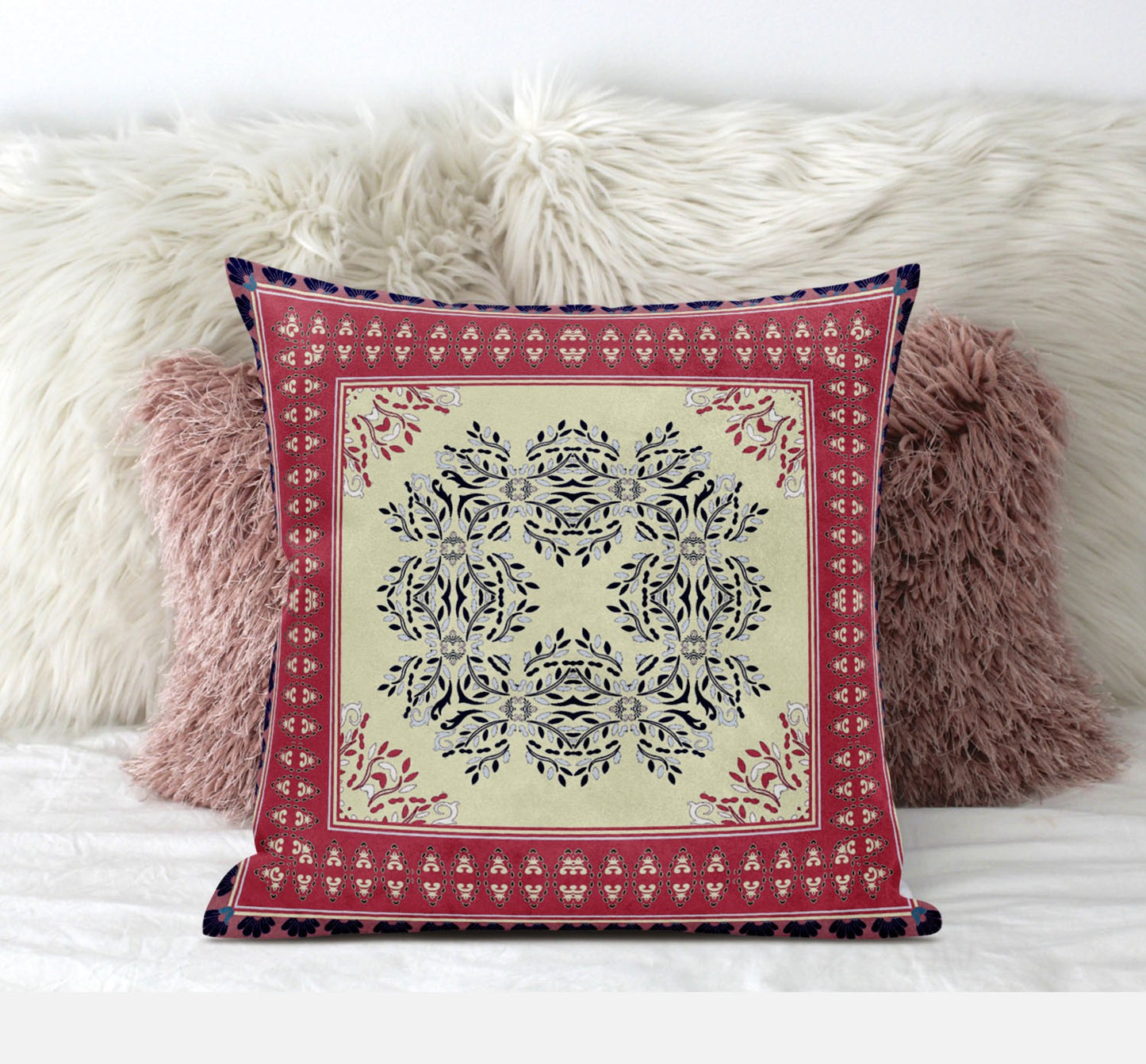 5" X 20" Gray Geometric Indoor Outdoor Throw Pillow