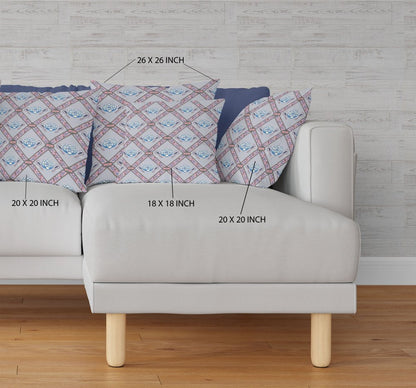 16" X 16" Gray Geometric Indoor Outdoor Throw Pillow