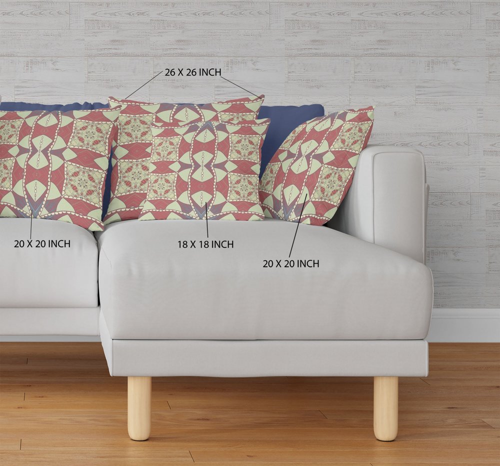 16" X 16" Yellow Geometric Indoor Outdoor Throw Pillow