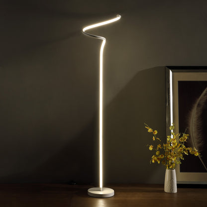 51" White LED Novelty Floor Lamp With White