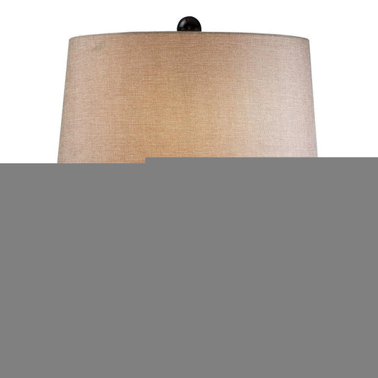 Beautiful Bronzed Table Lamp with Glass Accents