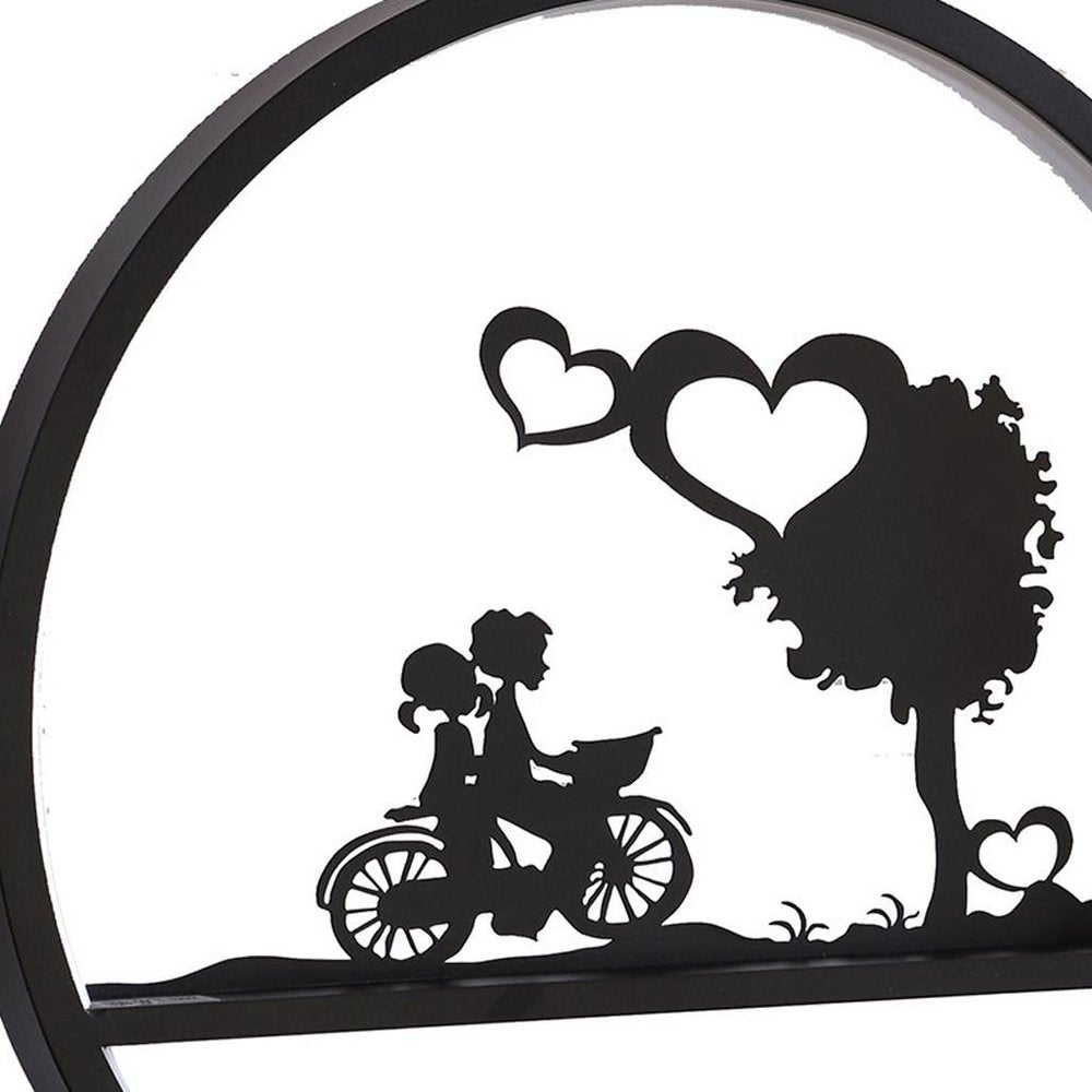 13" Black Bedside Led Table Lamp