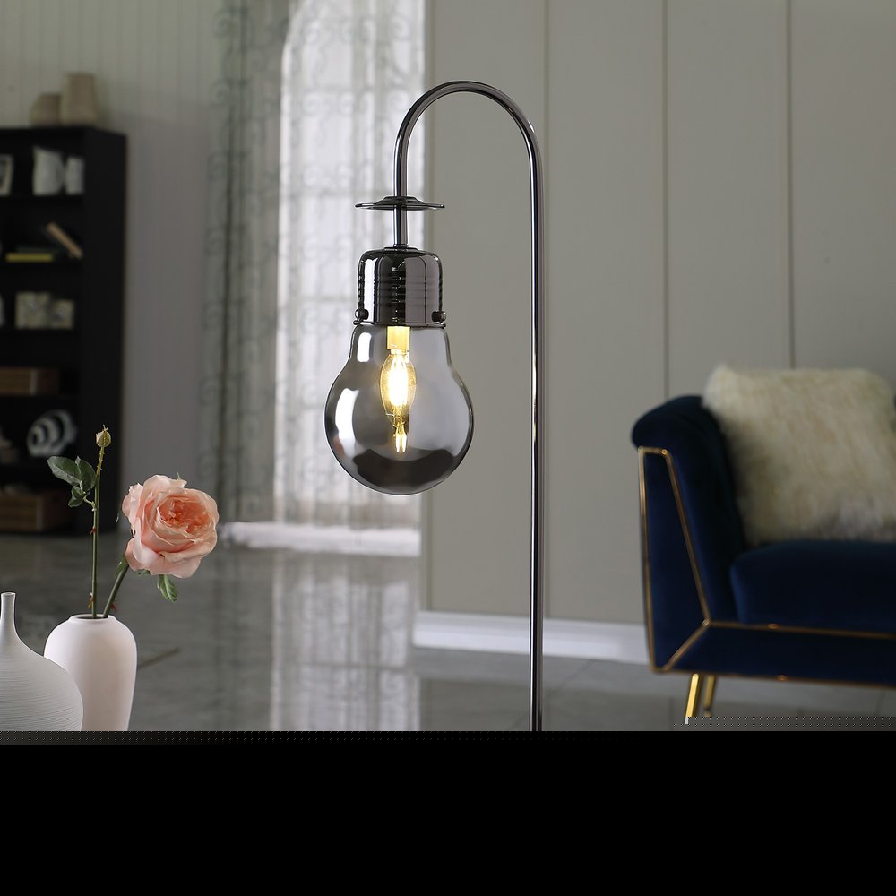 29" Black Metal Vintage Streetlight Desk Lamp
