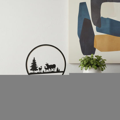 13" Black Bedside Led Table Lamp