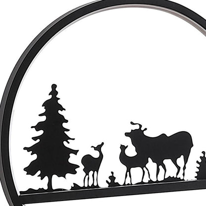 13" Black Bedside Led Table Lamp