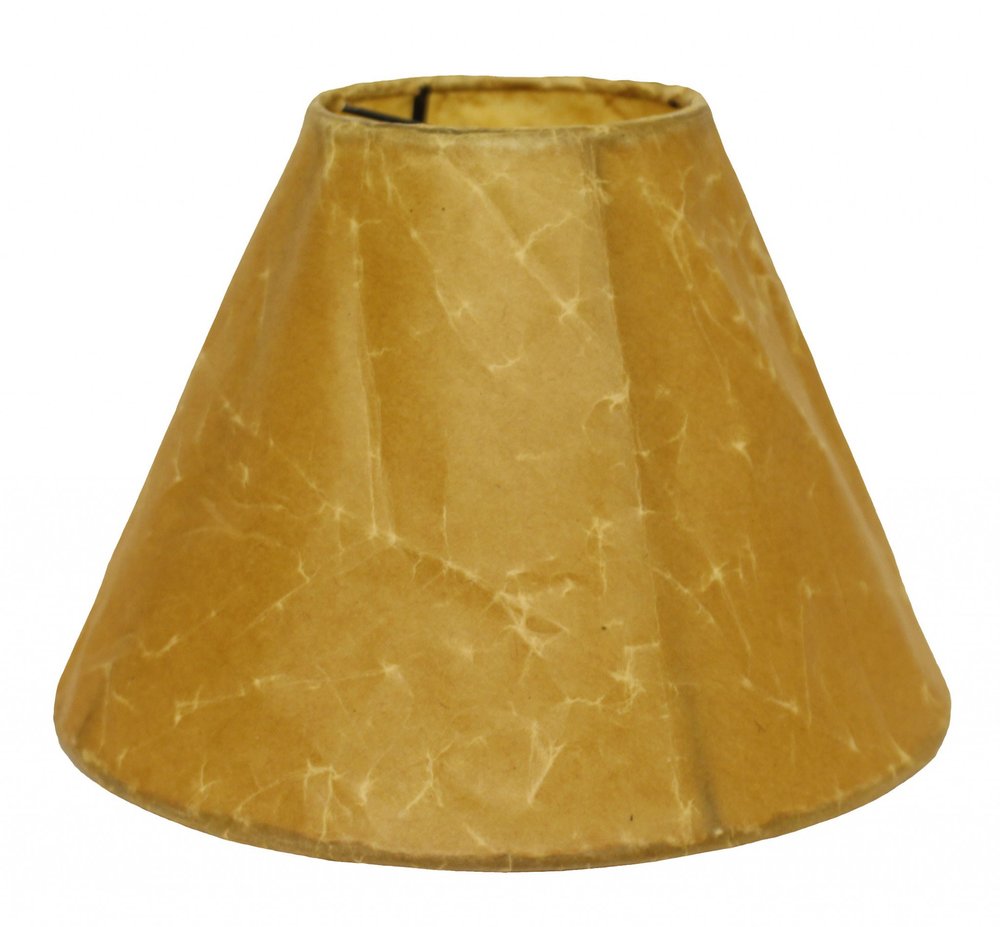 Brown Crinkle Oil Paper Empire Lamp Shade