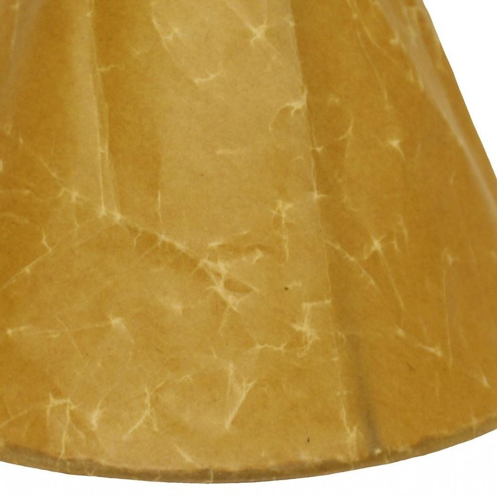 Brown Crinkle Oil Paper Empire Lamp Shade