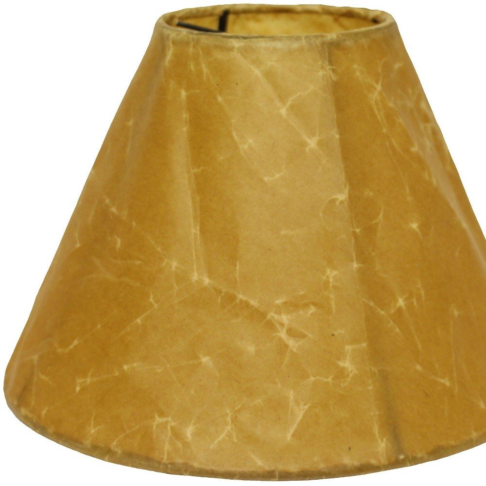 Brown Crinkle Oil Paper Empire Lamp Shade