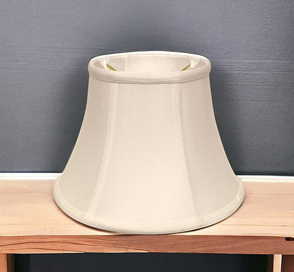 White Monay Shantung Silk Drum Lamp Shade