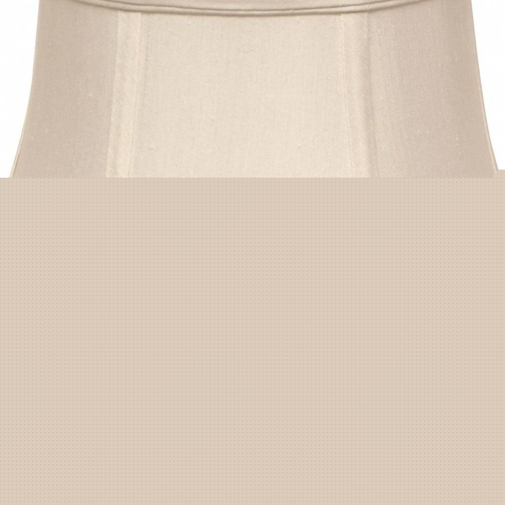 White Monay Shantung Silk Drum Lamp Shade