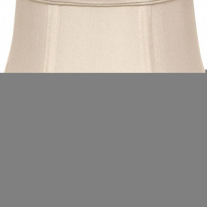 White Monay Shantung Silk Drum Lamp Shade
