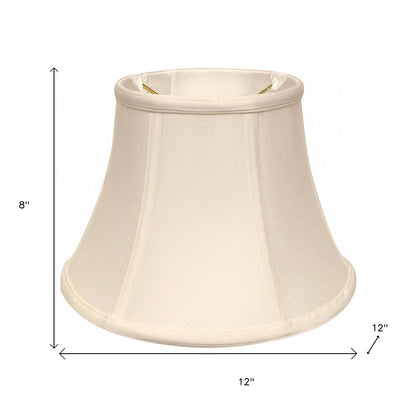 White Monay Shantung Silk Drum Lamp Shade