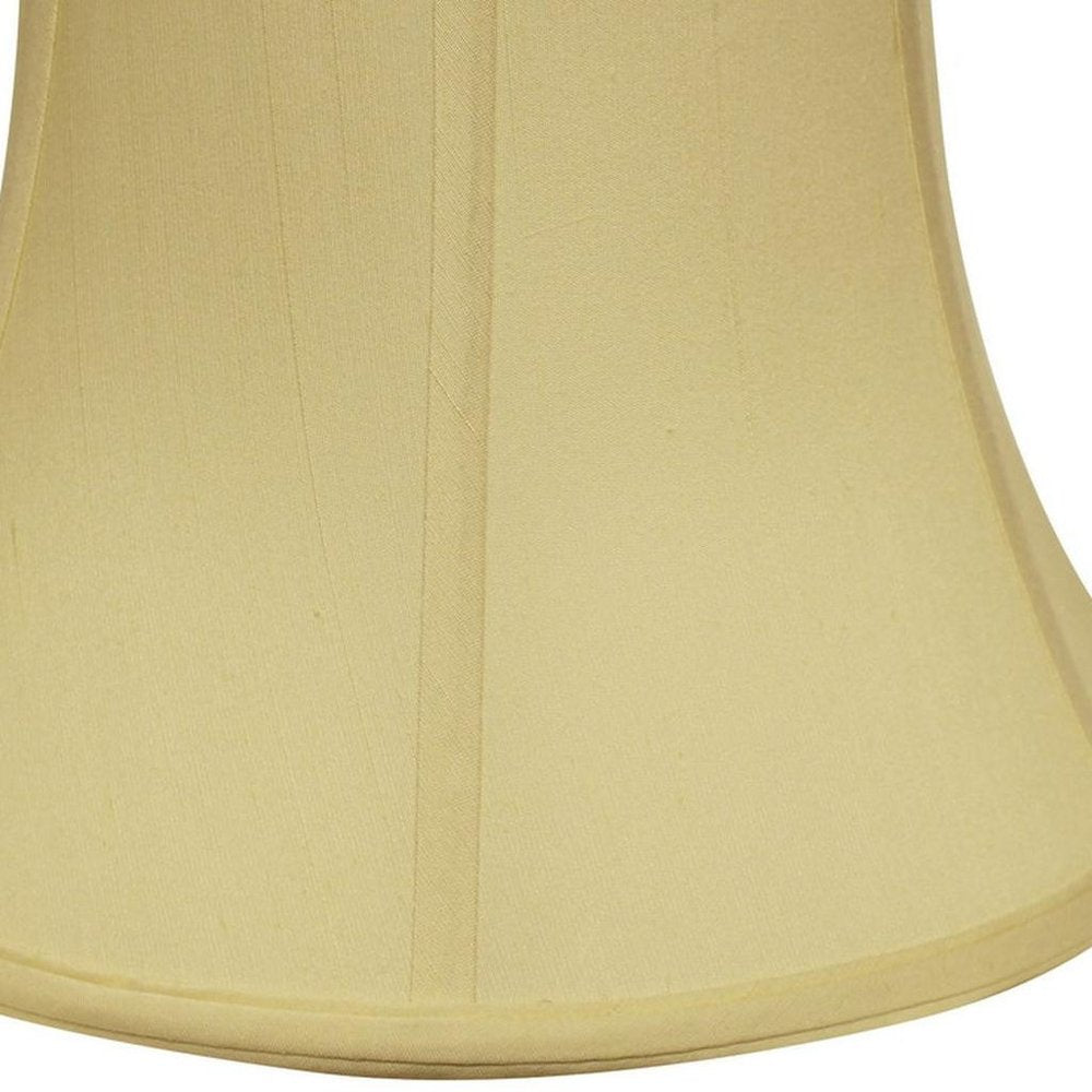 Antiqued White Monay Shantung Silk Drum Lamp Shade