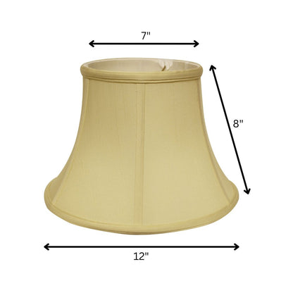 Antiqued White Monay Shantung Silk Drum Lamp Shade