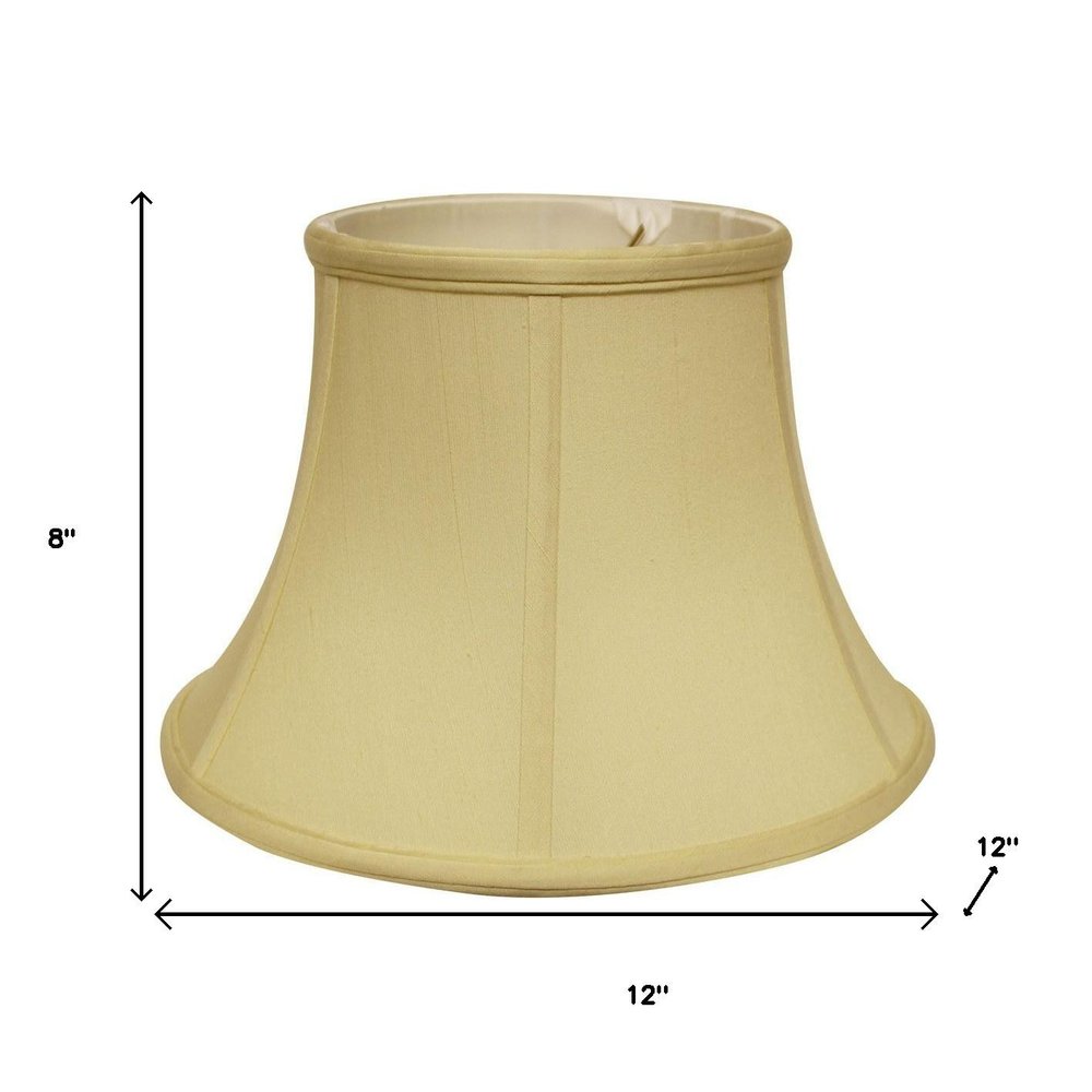 Antiqued White Monay Shantung Silk Drum Lamp Shade