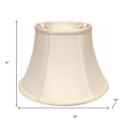 White Monay Shantung Silk Drum Lamp Shade