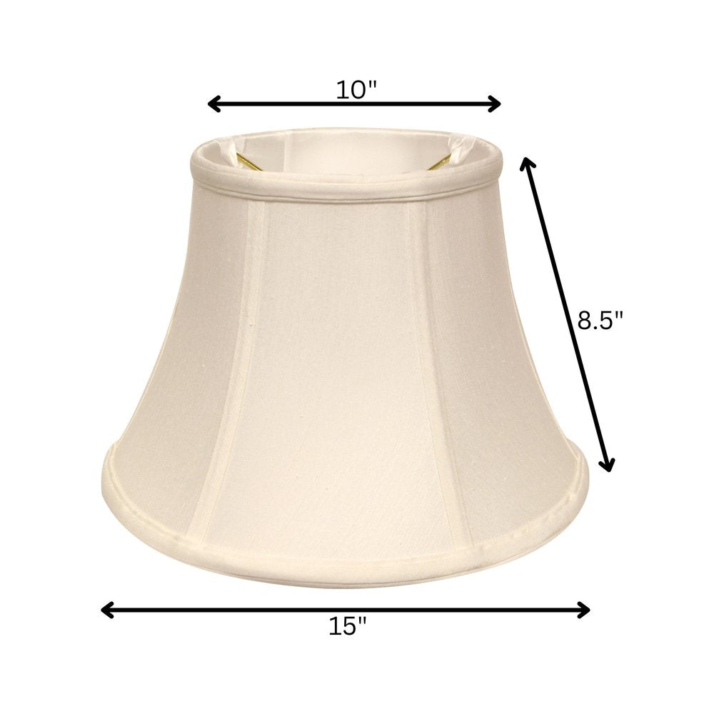 White Monay Shantung Silk Drum Lamp Shade