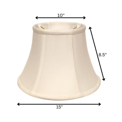 White Monay Shantung Silk Drum Lamp Shade