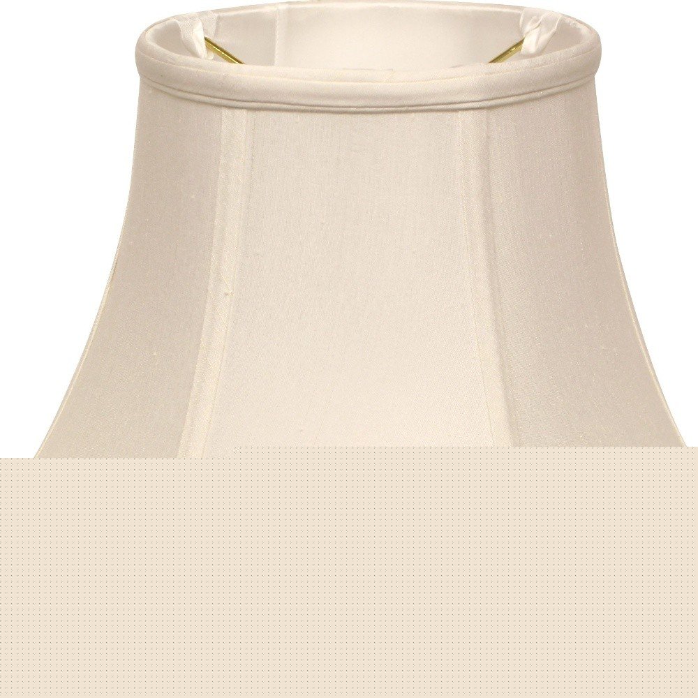 White Monay Shantung Silk Drum Lamp Shade