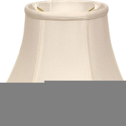 White Monay Shantung Silk Drum Lamp Shade
