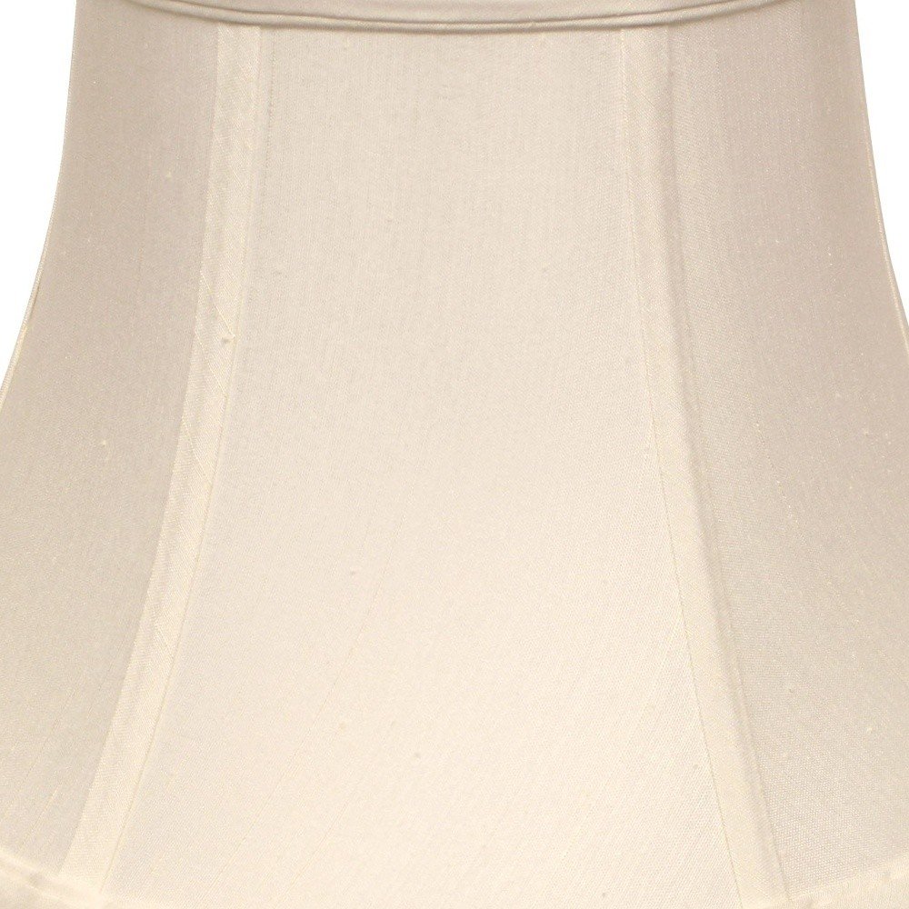 White Monay Shantung Silk Drum Lamp Shade