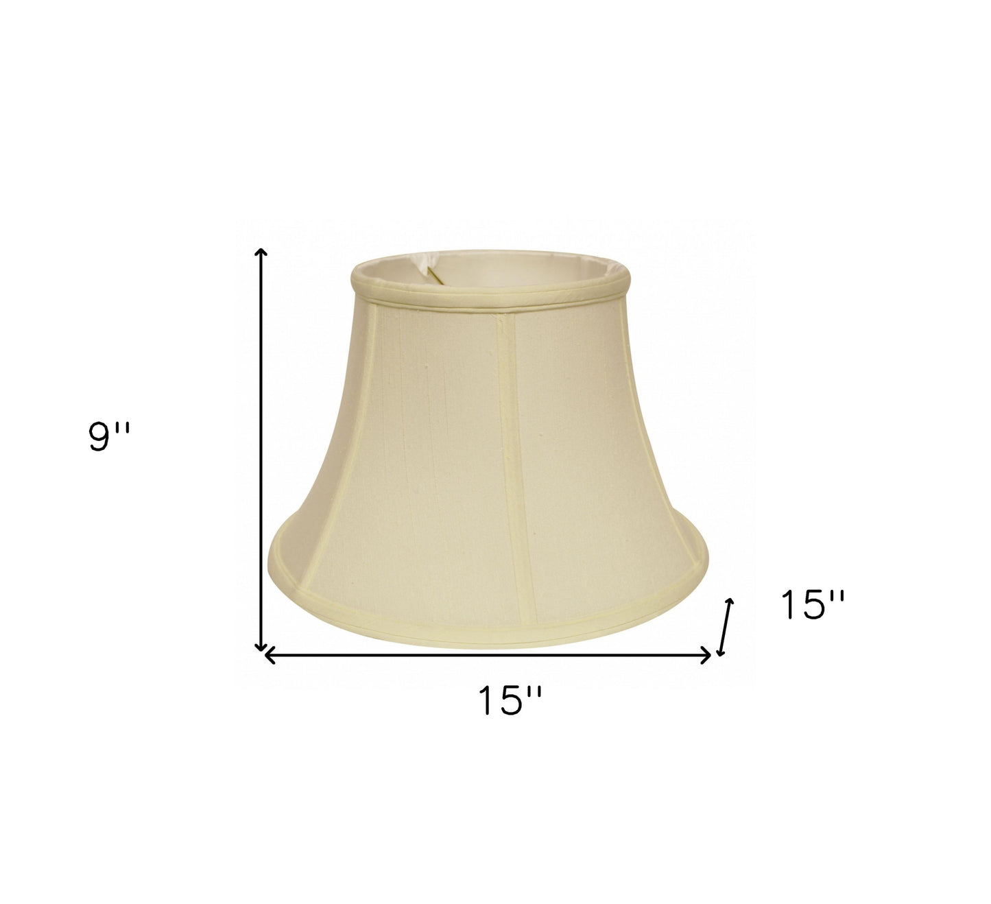 15" Ivory Drum Monay Shantung Lampshade