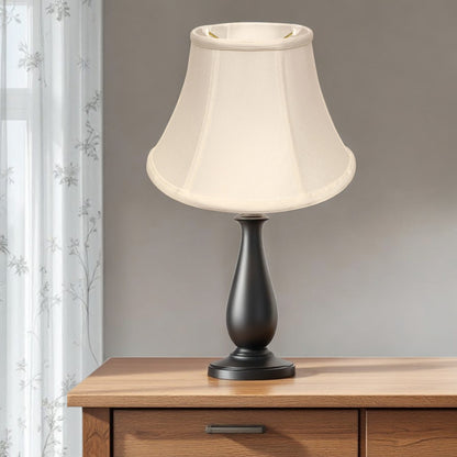 18" White Drum Monay Shantung Lampshade