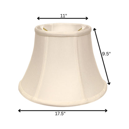 18" White Drum Monay Shantung Lampshade