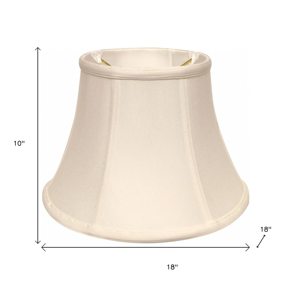 White Monay Shantung Silk Drum Lamp Shade