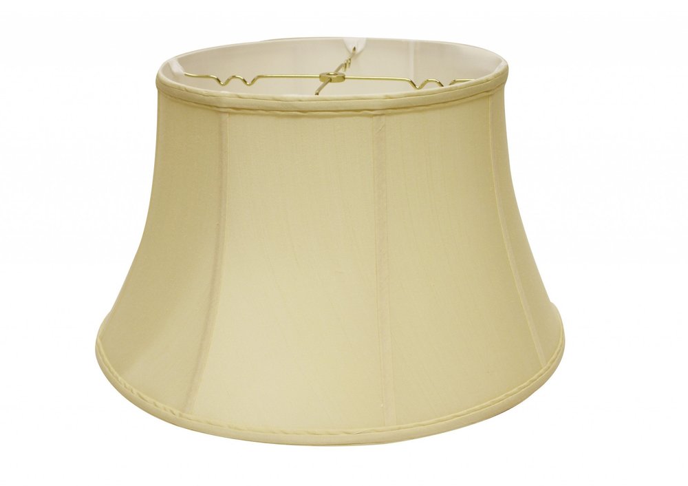 Antiqued White Monay Shantung Silk Drum Lamp Shade