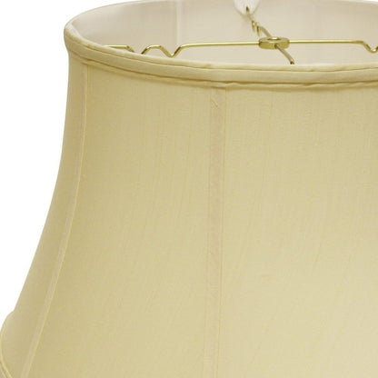 Antiqued White Monay Shantung Silk Drum Lamp Shade