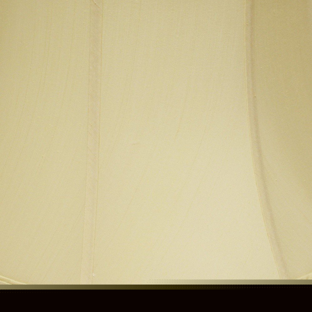 Antiqued White Monay Shantung Silk Drum Lamp Shade