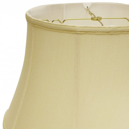 Antiqued White Monay Shantung Silk Drum Lamp Shade