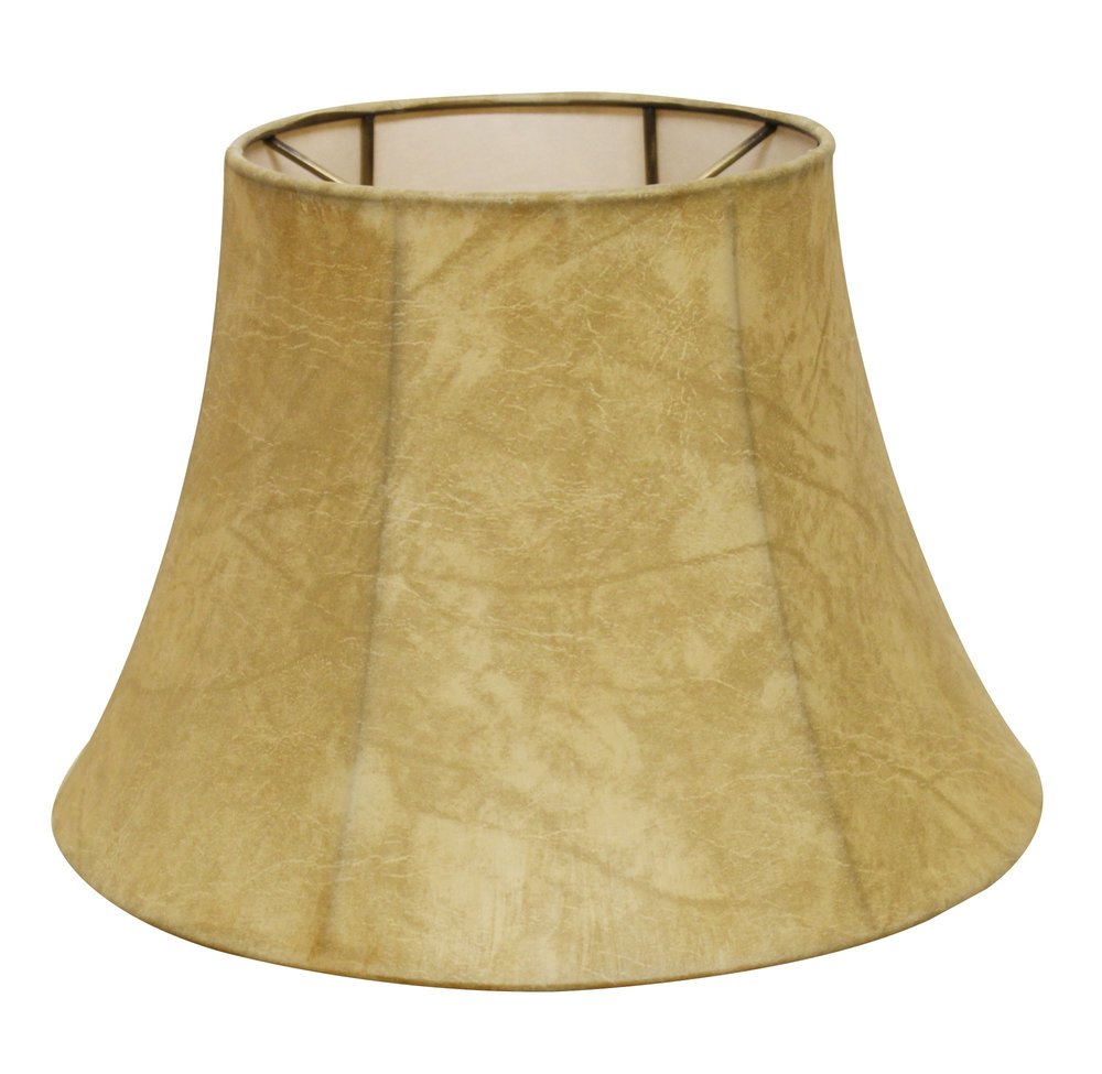 Brown Parchment Drum Lamp Shade