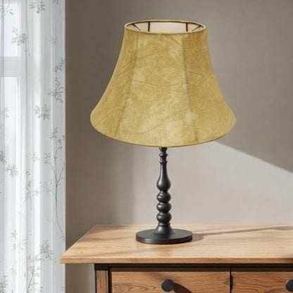 19" Faux Snakeskin Shallow Drum Parchment Lampshade