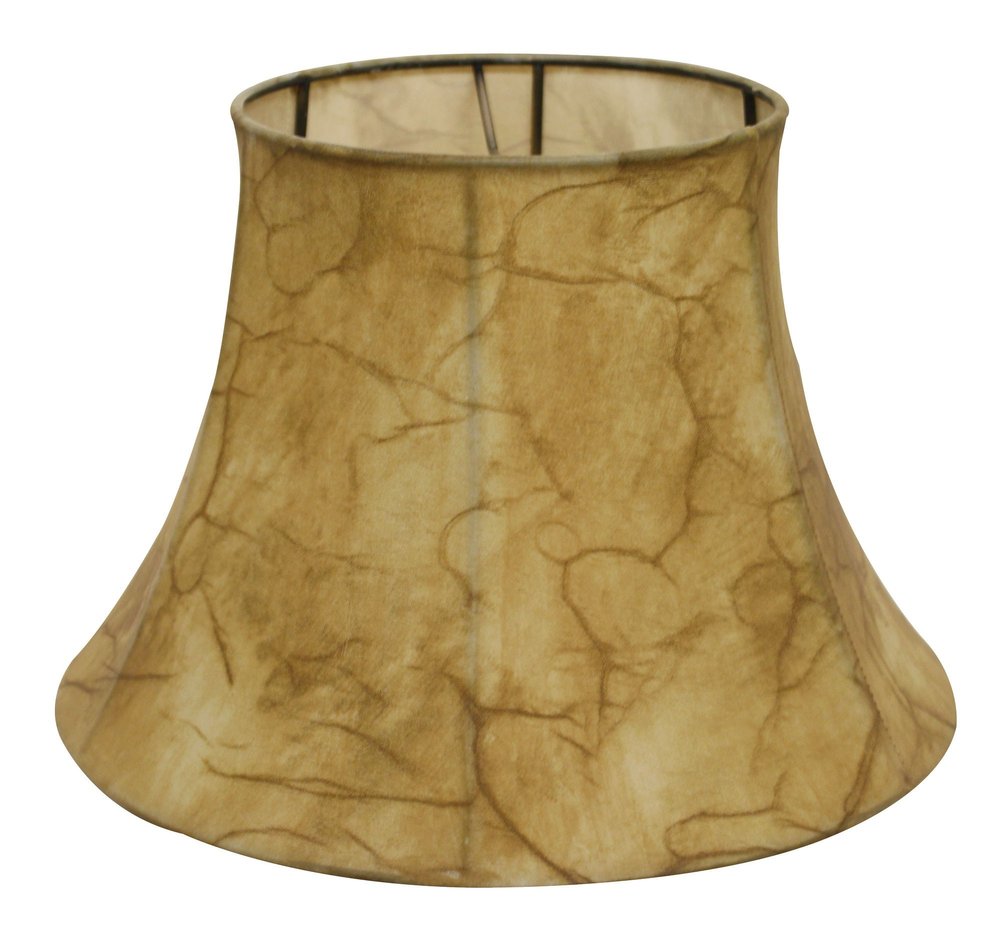Brown Parchment Drum Lamp Shade