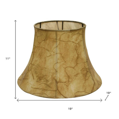 Brown Parchment Drum Lamp Shade