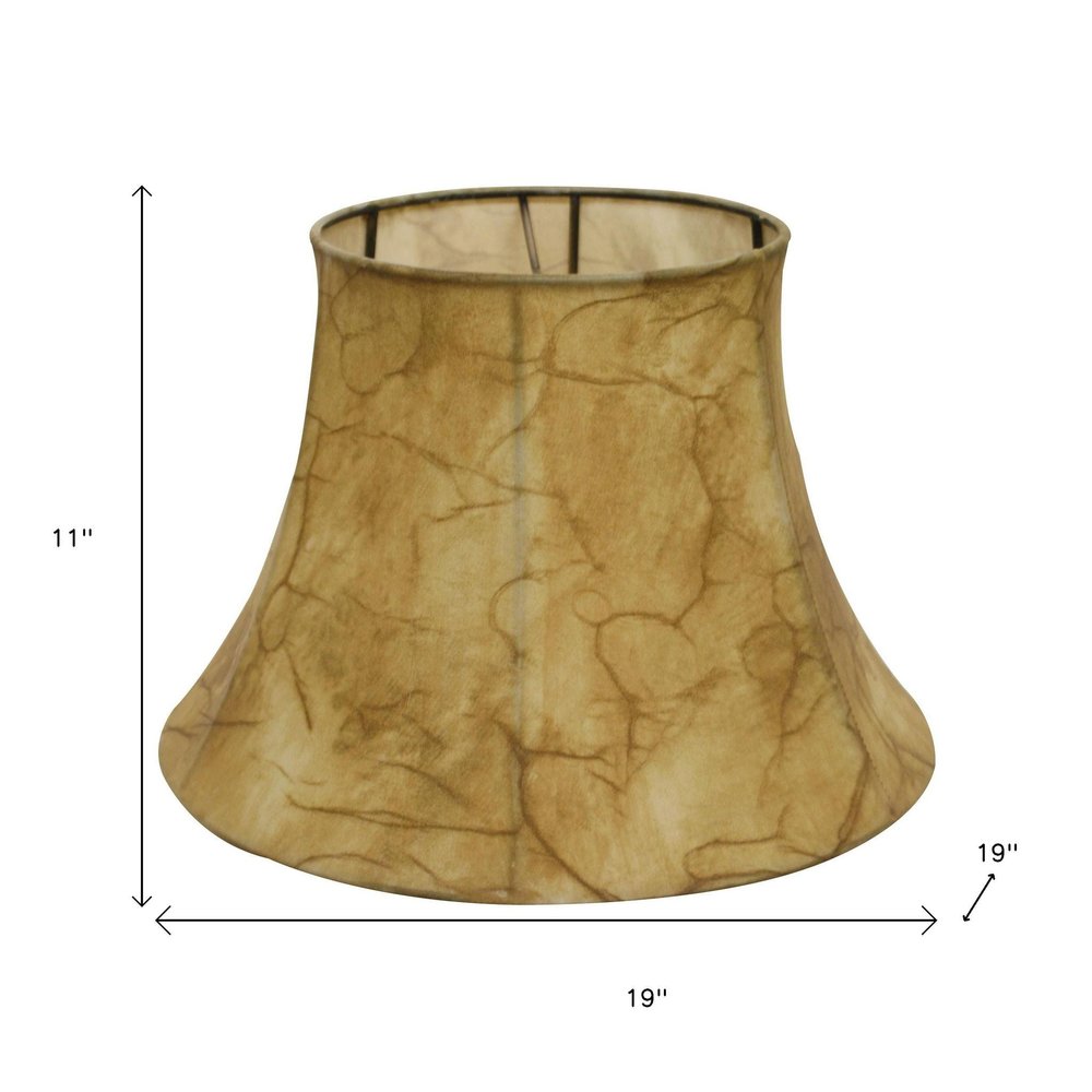 Brown Parchment Drum Lamp Shade