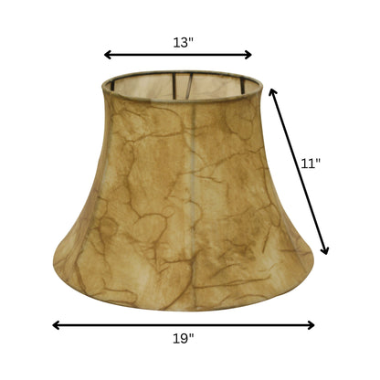 19" Antique Parchment Shallow Drum Parchment Lampshade