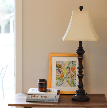 Ivory Monay Shantung Silk Square Lamp Shade