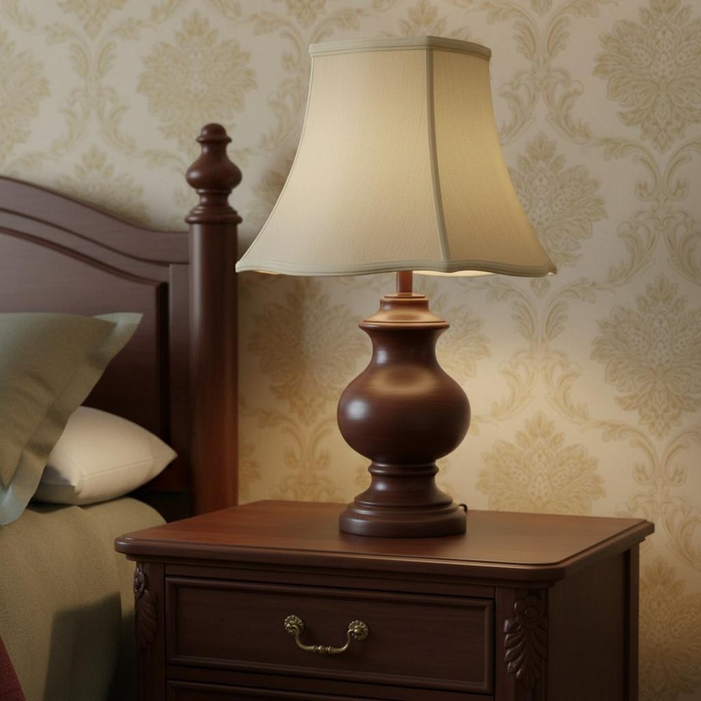 Ivory Monay Shantung Silk Square Lamp Shade