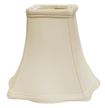 White Monay Shantung Silk Square Lamp Shade